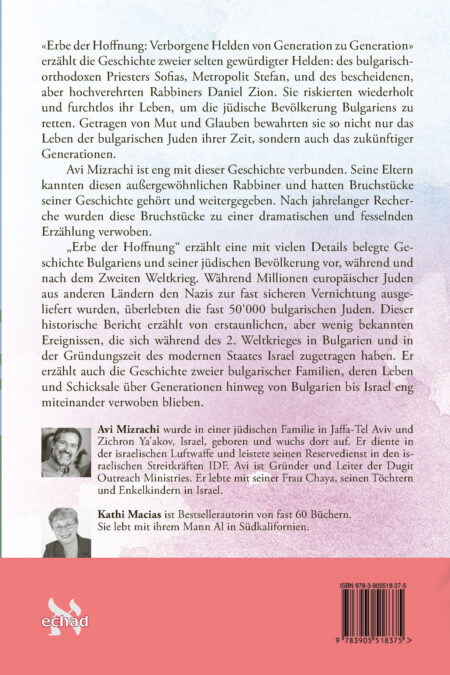 Erbe der Hoffnung – Rückseite
